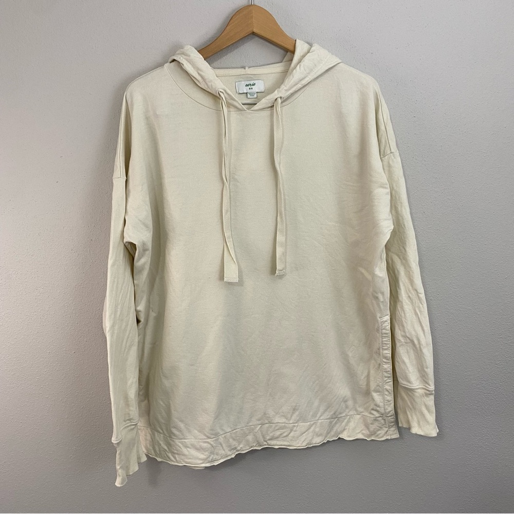 Aerie Crème Hooded Sweatshirt Pullover Women’s Medium‎